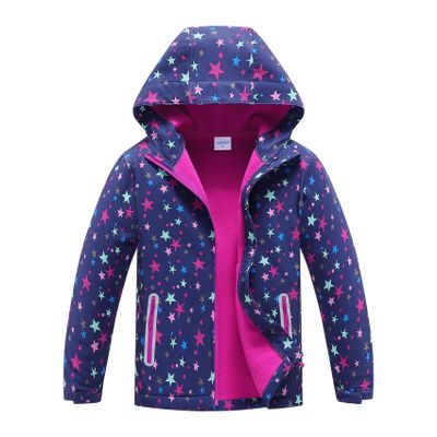MGEOY Boys Girls Rain Jackets Lightweight Waterproof Hooded Raincoats Windbreakers for Kids 4-14Y
