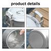 HUIOP Cooking Accessory, Camping Hiking Rice Cooker Outdoor Portable Picnic Cookware Stainless Steel Pot Multifunctional Travel Cooking Accessory view 2