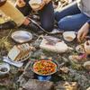 HUIOP Titanium pan, 1000ML/1500ML Lightweight Titanium Frying Pan Dinner Fruit Plate Pan Food Container for Outdoor Camping Hiking Backpacking Picnic BBQ view 3