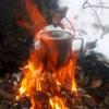 HUIOP Titanium Pot, Lightweight Titanium 750ml Pot with Folding Spork for Outdoor Camping Hiking Backpacking Picnic view 4