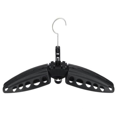 Mo're Wetsuit Hanger Foldable Surfing Suit Hangers Scuba Diving Accessory Folding Vented Hanger (Black)