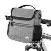 HUIOP bike handlebar bag, Waterproof Bike Handlebar Insulated Cooler Bag Front Bag Mountain Road Bicycle Cycling Handlebar Basket Bag Pannier Shoulder Bag view 1