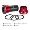 HUIOP Bike Bottom Bracket, Mountain Bike Bicycle Cycling Thread Type Bottom Bracket Aluminum Alloy 68mm/73mm BB Crank Set Bearing Parts view 2