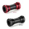 HUIOP Bike Bottom Bracket, Mountain Bike Bicycle Cycling Thread Type Bottom Bracket Aluminum Alloy 68mm/73mm BB Crank Set Bearing Parts view 3