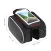 HUIOP Bike Top Tube Bag, Bicycle Front Frame Touchscreen Phone Bag Mountain Bike Cycling Top Tube Double Pouch Pannier Bag for 5.5 Inch Cell Phone view 4