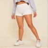 LITHYC Ribbed Mid-Rise Shorts (Color : White, Size : Small) view 4