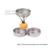 HUIOP Titanium frypan, Ultralight Titanium Frypan Outdoor Camping Hiking Backpacking Cooking Frying Pan with Foldable Handles view 2