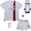 BIRDBOX Youth Sportswear Milan Christian Pulisic 11 Kids Away White Soccer Jersey/Shorts Bag Keychain Football Socks Set (White, 24) view 2