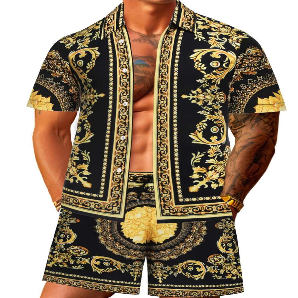 JoZorro Men's Blue & Navy Blue Track Suits - Big & Tall Sizes, Hip Hop Style, 2-Piece Sets