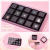 BENECREAT 15 Pack Gemstone Display Box Black Acrylic Diamond Display Case Jewelry Box with Clear Glass Window for Treat, Gems, Diamond, Gift Packing, 1.1x0.7inch view 4