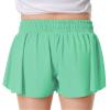 Butterfly Shorts for Kids Girls Flowy Shorts with Pocket 2-in-1 Athletic Shorts Running Shorts for Girls Youth Teen Active Workout Sports (Green# Girls, Small) view 2