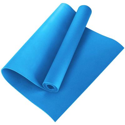 4MM Yoga Mat,EVA Non Slip Fitness Slim Yoga Home Gym Exercise Mats,Yoga Mat for Home Workout, Indoor and Outdoor Use Muticolor(Blue)