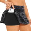 Stelle Women Tennis Golf Skirts High Waisted with Inner Shorts for Athletic Workout Sports Skorts Running Pickleball (BGC,L) view 1