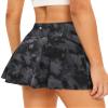 Stelle Women Tennis Golf Skirts High Waisted with Inner Shorts for Athletic Workout Sports Skorts Running Pickleball (BGC,L) view 2