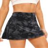 Stelle Women Tennis Golf Skirts High Waisted with Inner Shorts for Athletic Workout Sports Skorts Running Pickleball (BGC,L) view 3