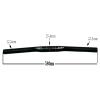 Bikes Flat Handlebars Length 580mm Bicycle Bars Great For Road Hybrid Bikes BMX DH XC AM FR Carbon Fiber Lightweight Mountain Bike Handlebar 25.4mm view 3