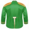 Lejafay Men's Steampunk Military Drummer Parade Jacket Tassel Halloween SGT Sergeant Pepper Costume Green X-Large view 4