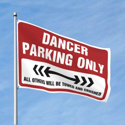 Stuff For Your Room Dancer Parking Only Flag Car Flags For Room Fall Yard Decor (Size : 60X90CM)
