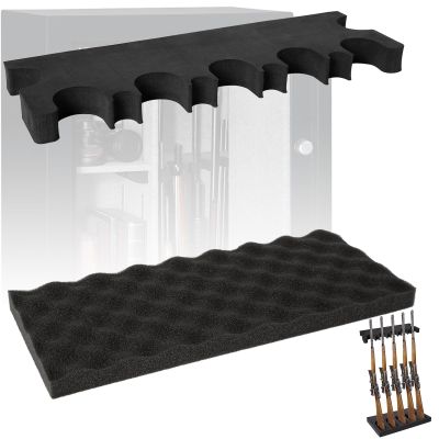 OCQOTAT Widen Foam Gun Rack with Sponge Buttstock Base Padding 1 Set, Gun