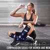 6 Pack Copper Compression Socks for Women and Men Circulation-Best Support for Medical,Running,Nursing,Athletic view 2