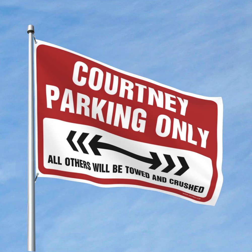 Stuff For Your Room Courtney Parking Only Flag Car Flags For Room Fall Yard Decor (Size : 60X90CM)