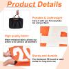 Liliful 11 Pcs Football Yard Markers High Visibility Field Yard Line Markers 12.5 Inch Portable Weighted Yardage Marking with Carry Bag for Sports Game Training (G,10,20,30,40,50,Orange) view 3