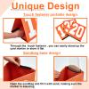 Liliful 11 Pcs Football Yard Markers High Visibility Field Yard Line Markers 12.5 Inch Portable Weighted Yardage Marking with Carry Bag for Sports Game Training (G,10,20,30,40,50,Orange) view 4