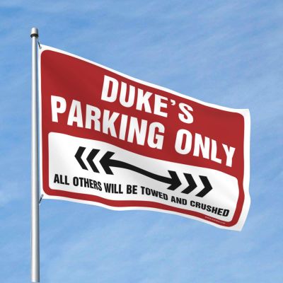 College Room Decor For Guys Duke'S Parking Only Flag Back Yard Decorations Flags For Room Teen Girls (Size : 30X45CM)