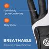 BIRDIE-X Golf Gloves with Silicon Grip Left X-Large 24~26cm, 9.4~10.2 in (Black) view 4