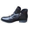 Ankle Boots For Women No Heel Casual Women's Western Mid Calf Round Toe Fashion Cowgirl Boots Pull On Cowboy Ankle Boots Short Booties Walking Shoes For Ladies view 1