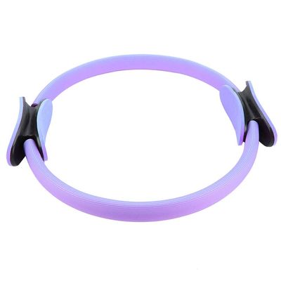 Sempoda 4 Colors Yoga Circle,Dual Grip Yoga Pilates Resistance Circle,Flexible Resistance Exercise Equipment for Toning Arms Thighs Legs Core(Purple)