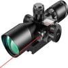 MidTen 2.5-10x40 Red Green Illuminated Mil-dot Scope with Red/Green Laser Combo - Green Lens Color & Mounts view 1