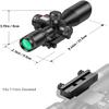 MidTen 2.5-10x40 Red Green Illuminated Mil-dot Scope with Red/Green Laser Combo - Green Lens Color & Mounts view 4