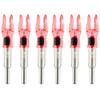 LEANPRO 6Pack Lighted Nocks for Arrows .204".233".244".246" Inside Diameter Lighted (X Lighted Nocks with ON/Off Switch, Red) view 1