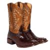 Ladmiple Boots For Women Fashion Knee High Women's Embroidered Western Cowboy Boots Knee High Stitching Almond Medium Heel Chunky Heel Pointed Toe Fashion Retro Classic Boot Pull-On view 1