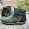Ladmiple Boots For Women Fashion Black Women's Cowboy Boots Cowgirl Ankle Boots Western Round Toe Pull On Short Booties Fashion Casual High Top Combat Walking Shoes view 2