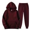 Womens 2 Piece Outfits Oversized Long Sleeve Hoodies Sweatshirts Sports Pants Jogger Set Casual Jgging Running Sports Fitness Sweatsuit Workout Tracksuits view 1