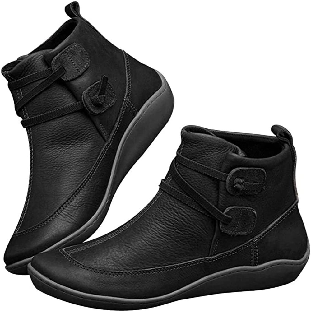 Ladmiple Ankle Boots For Women Dressy Casual Cowgirl Boots Ankle Boots for Women Round Toe Western Cowboy Boots Fashion Casual Combat Short Booties High Top Walking Shoes