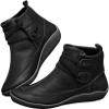 Ladmiple Ankle Boots For Women Dressy Casual Cowgirl Boots Ankle Boots for Women Round Toe Western Cowboy Boots Fashion Casual Combat Short Booties High Top Walking Shoes view 1