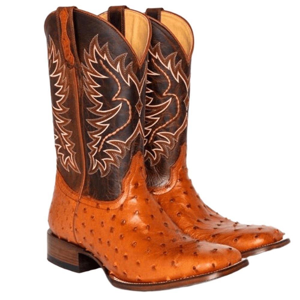 Ladmiple Cowboy Boots For Women Wide Calf White Cowboy Boots for Women Embroidered Pull-On Chunky Stacked Heel Cowgirl Knee High Western Boots Wide Calf Mid Heel Retro Fashion Tall Boot
