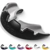lobloo Slick Sports Mouthguard  Ultra Slim 1mm | Dentist-Level Protection | Modified Vacuum-Fit Fusion | Oxygen Flow & Comfort | MMA, Boxing, Football, Basketball. (Medium 10-13yrs, Black) view 1