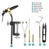 HUIOP Fly Tying Tools, 6pcs Fly Tying Tools Combo Kit Fly Tying Vise Bobbin Holder Threader Needle Whip Finisher Scissors view 2