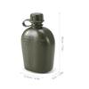 HUIOP Canteen Bottle, 1L Outdoor Canteen Bottle Camping Hiking Backpacking Survival Water Bottle Kettle with Cover view 3