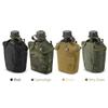 HUIOP Canteen Bottle, 1L Outdoor Canteen Bottle Camping Hiking Backpacking Survival Water Bottle Kettle with Cover view 4