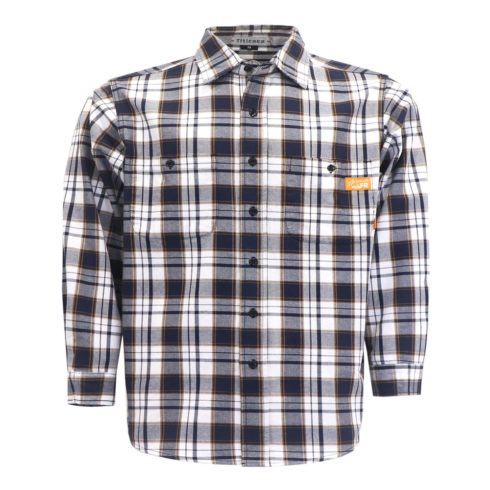 Titicaca FR Shirts for Men 6.5oz Lightweight Button Down Work Shirt 100%C