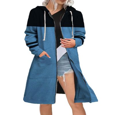 Akivide Women Oversized Zip Up Long Sweatshirt Jacket Winter Fall Long Sleeve Hoodies Coat Cardigan Outfits with Pocket