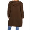 Akivide Women Oversized Zip Up Long Sweatshirt Jacket Winter Fall Long Sleeve Hoodies Coat Cardigan Outfits with Pocket view 2