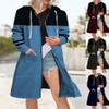 Akivide Women Oversized Zip Up Long Sweatshirt Jacket Winter Fall Long Sleeve Hoodies Coat Cardigan Outfits with Pocket view 3