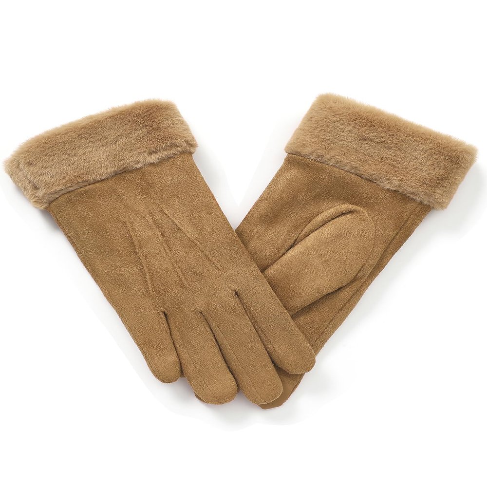 Vislivin Visivin Winter Gloves for Women Touch Screen Warm Fleece Lined Gloves Brown XL