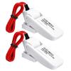 Landhoow 2 Pcs Automatic Boat Bilge Pump Float Switch, 12v 24v 32v Bilge Float Switch Moisture Tight Seals for Automatic Electric Water Pump Accessories Ignition Protected (White) view 1